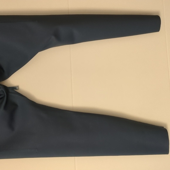 Nike Reversible Baby Blue Buter Yellow Leggings Athleasure Running Athletic Sz L - Picture 9 of 14